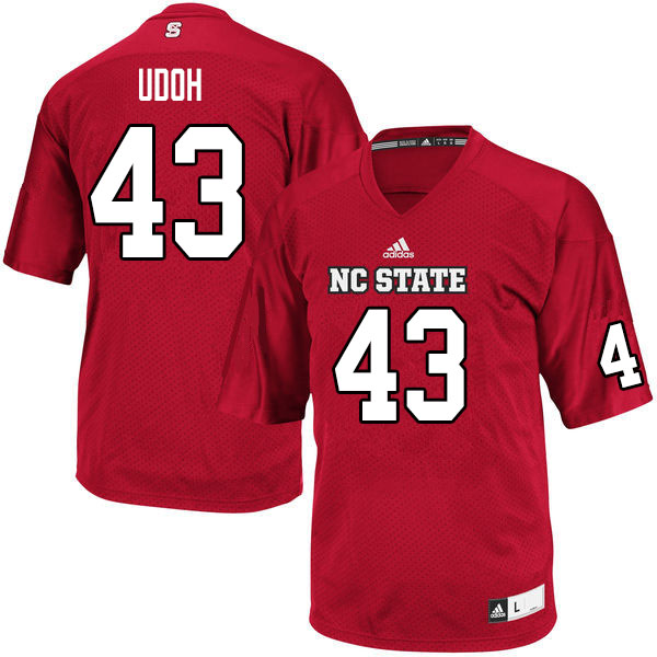 Men #43 Ezemdi Udoh NC State Wolfpack College Football Jerseys Sale-Red
